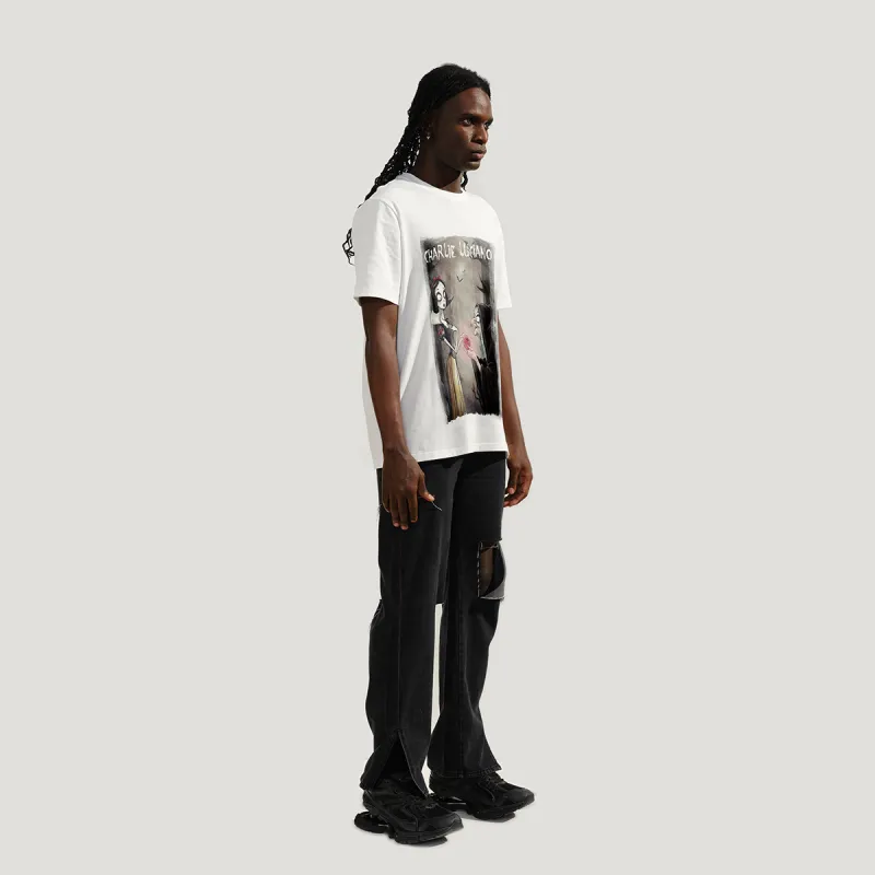 Charlie Luciano T Shirt Unisex White-5