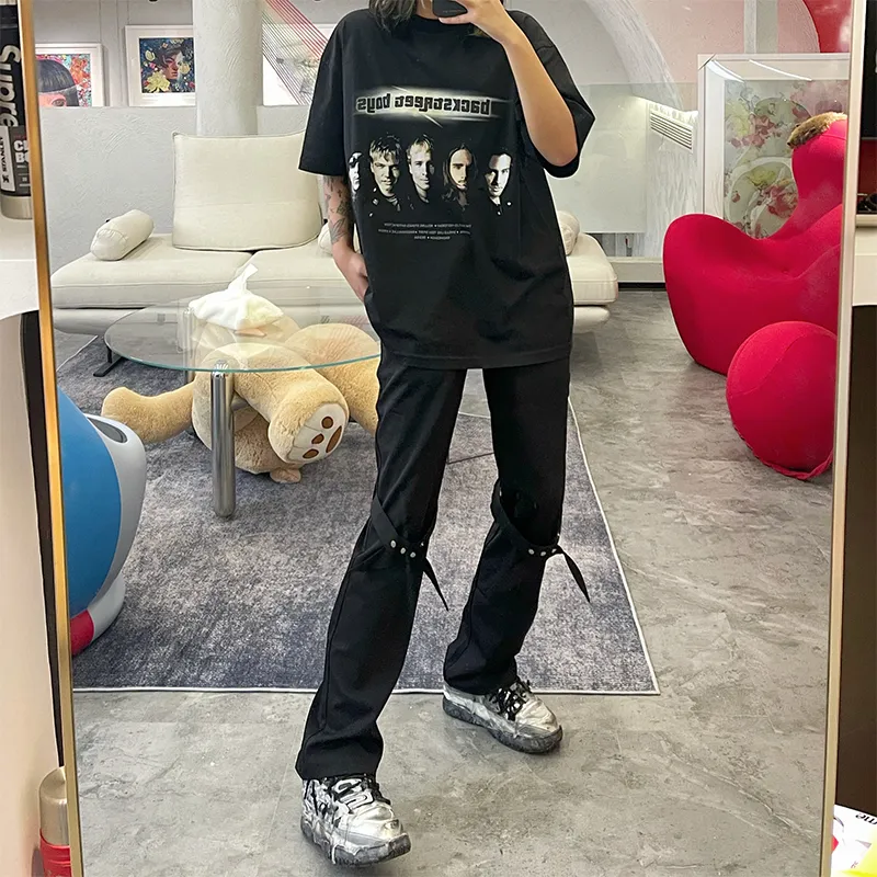 XINYINSU Casual Pants Unisex Black-7