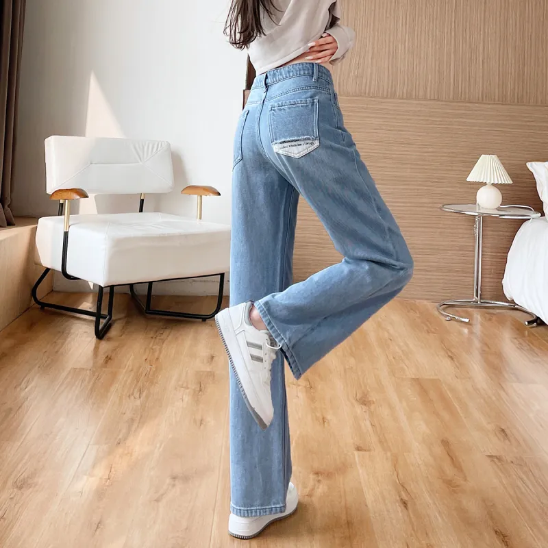 MITUAN Jeans Women's Light Blue-5