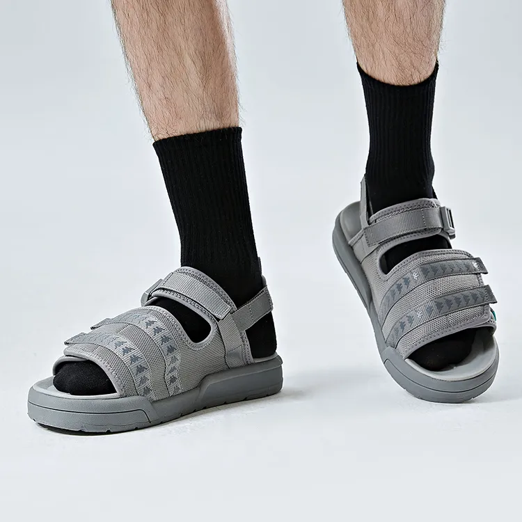 Kappa Slide Slippers Men's Frost Gray Mushroom Gray-6