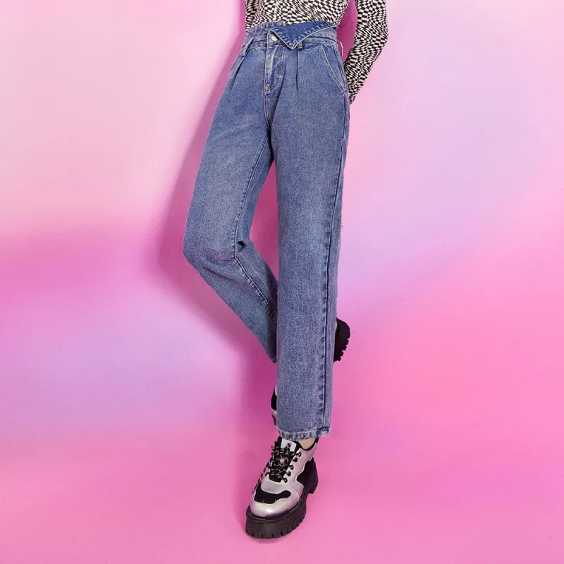 SEENFAAN Straight Jeans Women's-2