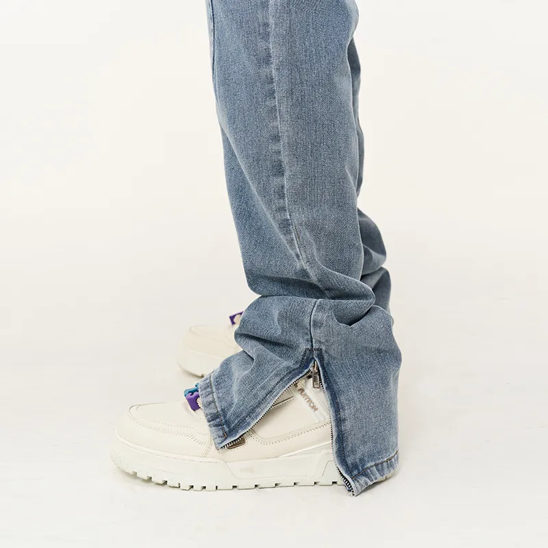 HARSH AND CRUEL Jeans Unisex Washed Blue-5