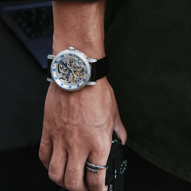 VRQ Australian Luxury Collaboration Future Series Mechanical Movement Watch Men's Watches Cut-Out Dial-4