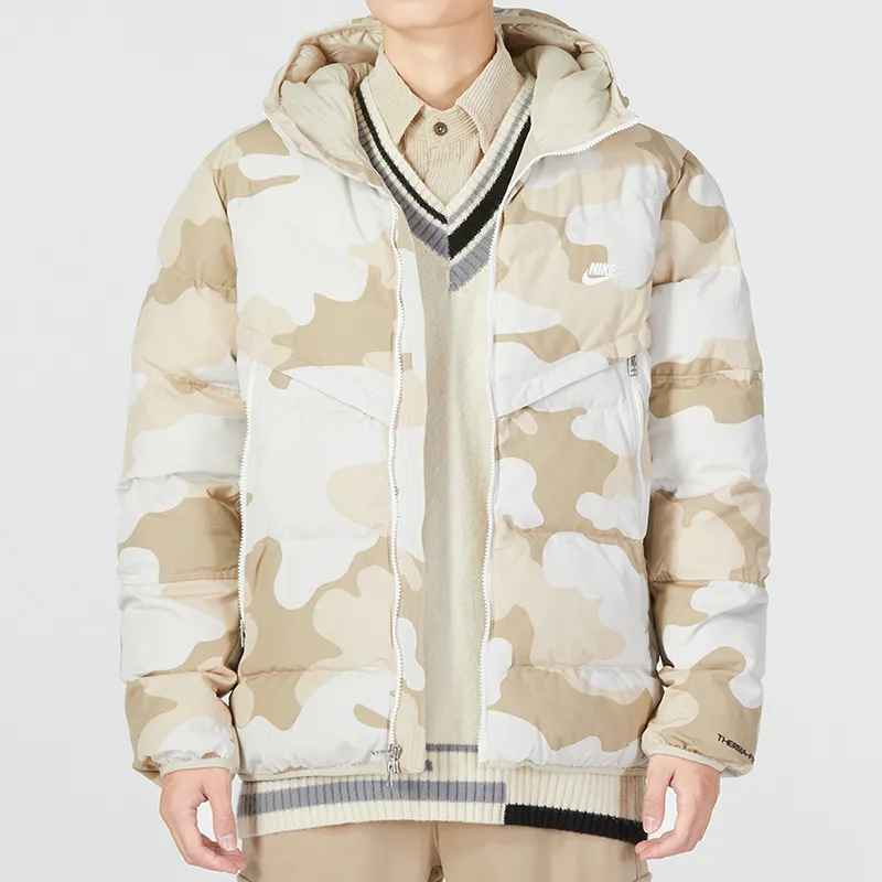 Nike Puffer Jackets Men Light Bone-2