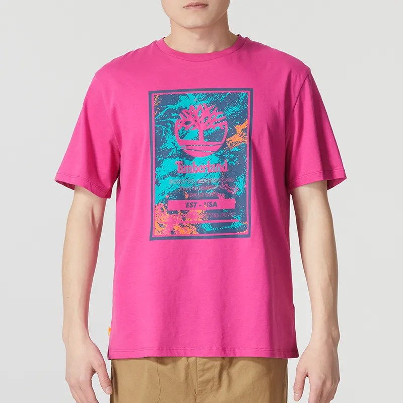 Timberland T Shirts Unisex Berry Purple-2