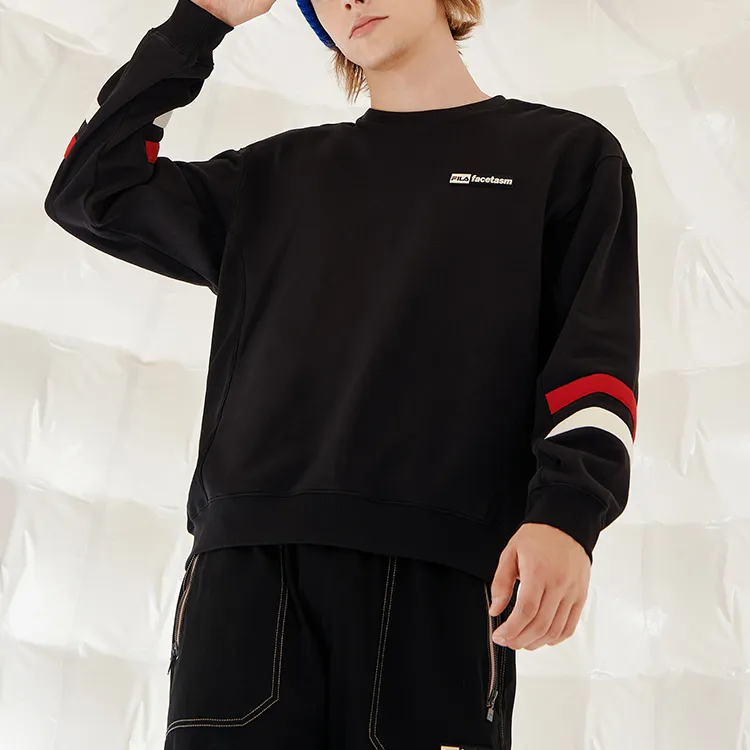 FILA FUSION Sweatshirts Men Elegant Black-3