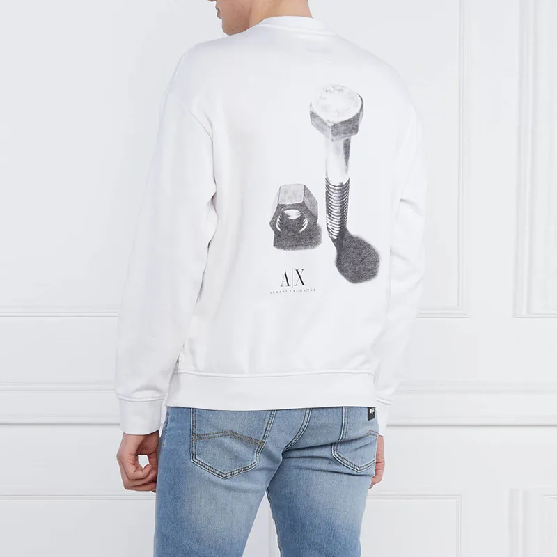ARMANI EXCHANGE Sweatshirts Men White-2