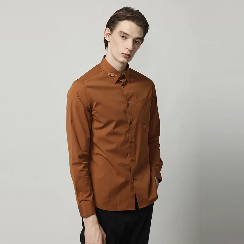 RARE Shirts Men Coffee-4
