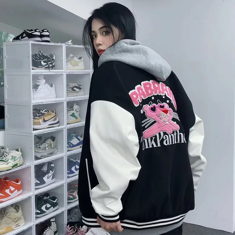 Pink Panther X FPA FPAx The Pink Panther Baseball Jerseys Unisex Black-5