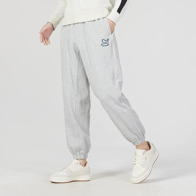 PUMA Knitted Sweatpants Men Gray-3