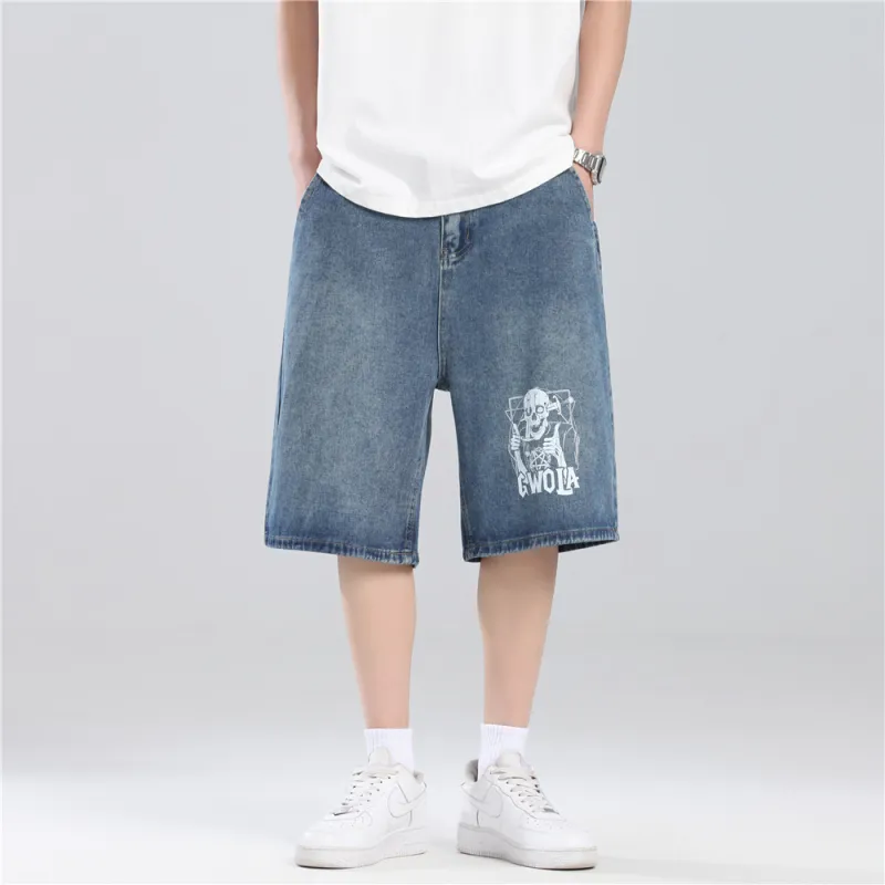 Gwola Denim Shorts Unisex-9