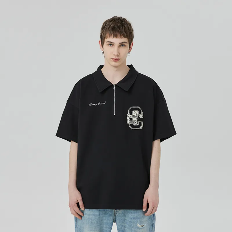 CLIMAX VISION Polo Shirts Unisex Black-2