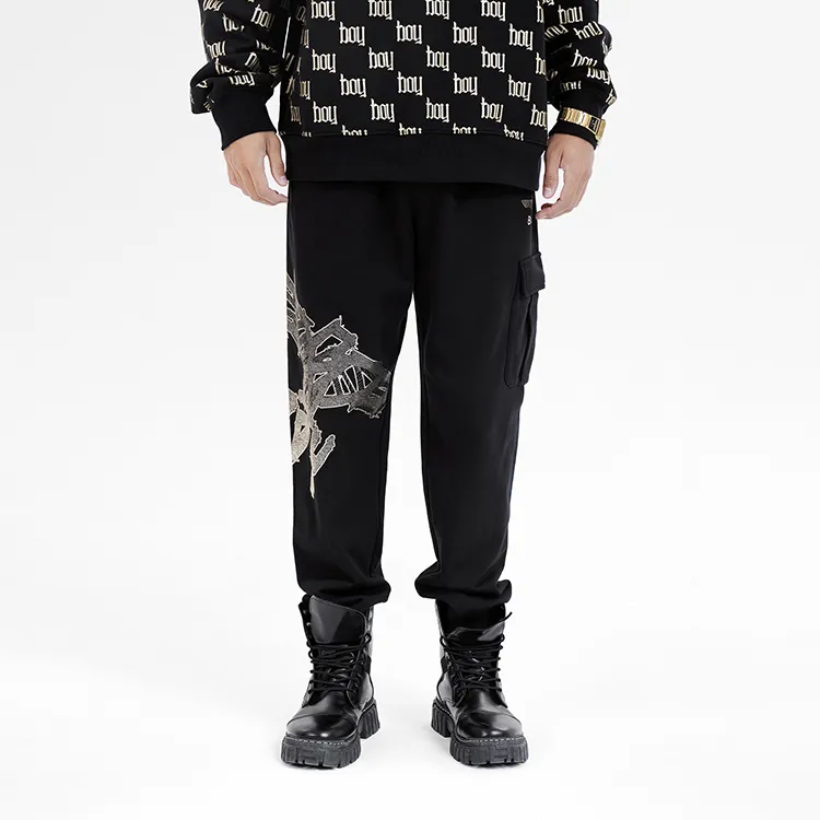 Boy London Casual Pants Unisex Black-2