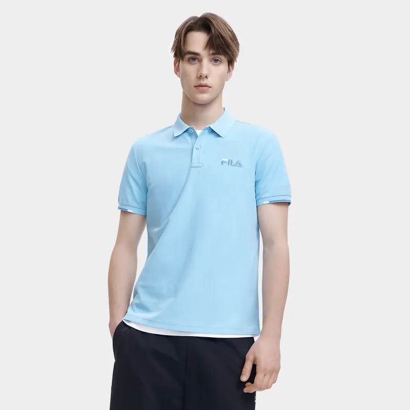 FILA Polo Shirt Men's Tiffany Blue-2