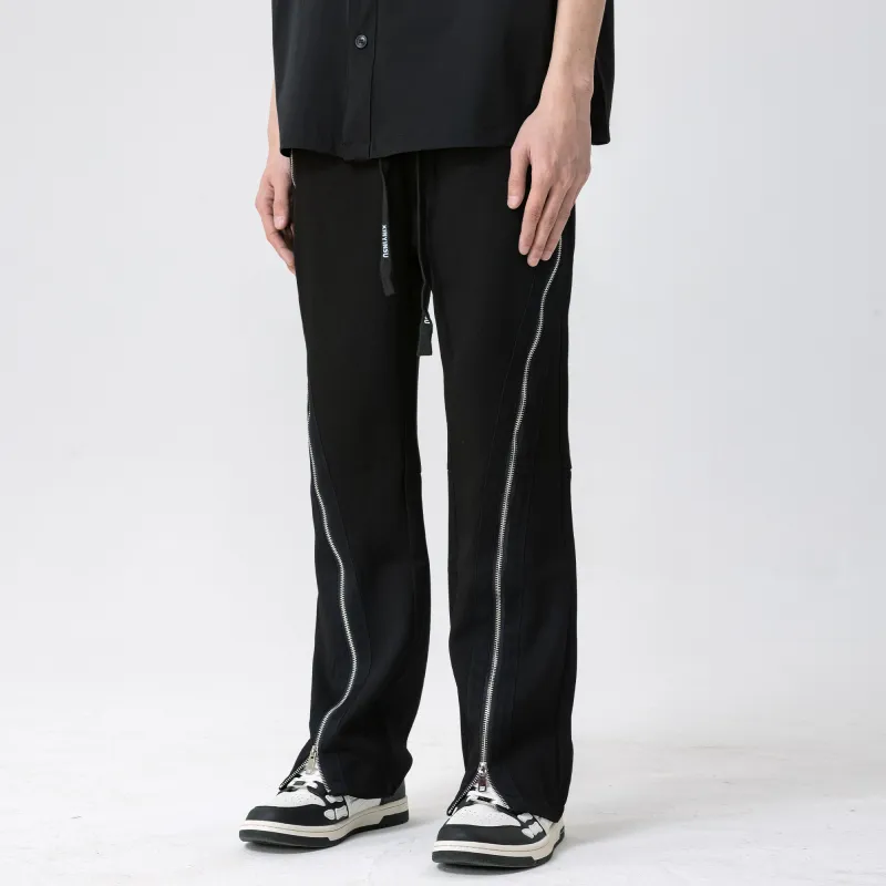 XINYINSU Casual Pants Unisex Black-4