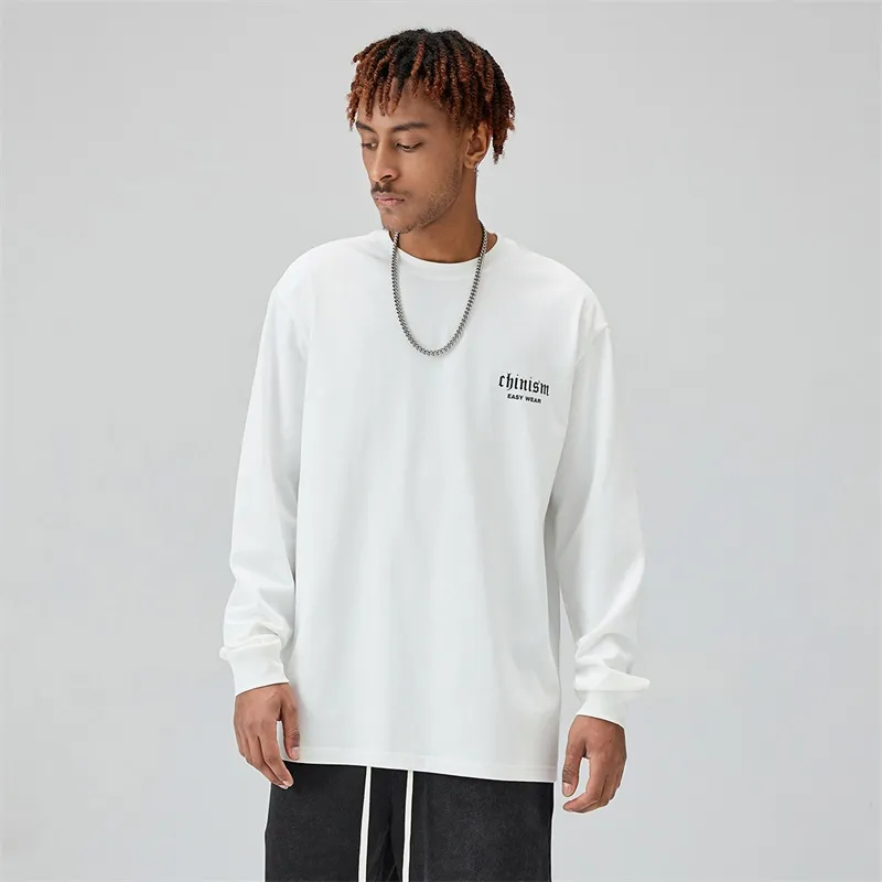 CHINISM Drop Shoulder Sleeve T Shirt Unisex-3
