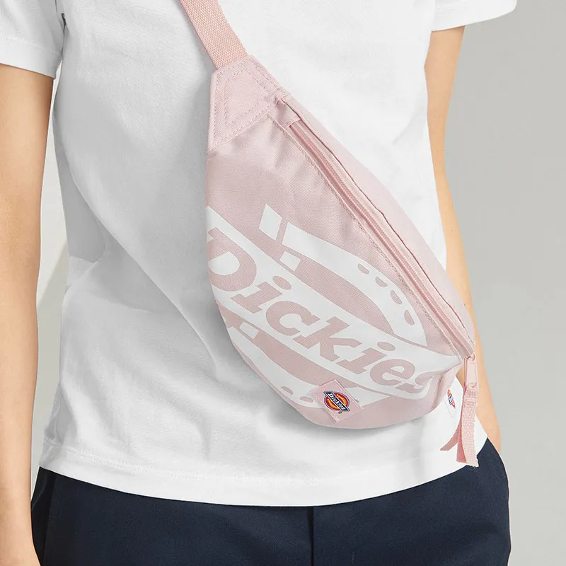 Dickies Polyester Fanny Pack Crossbody Bags Regular Unisex Dusty Pink-1