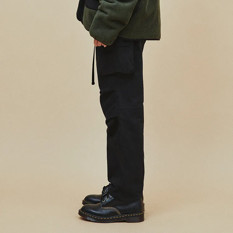 Herschel Straight Thickened Casual Pants Unisex-3