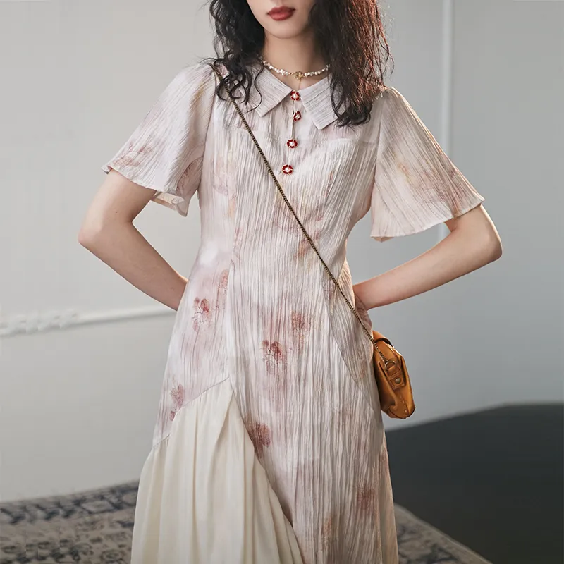 ANNECHEN Short Sleeved Dresses Women's-8