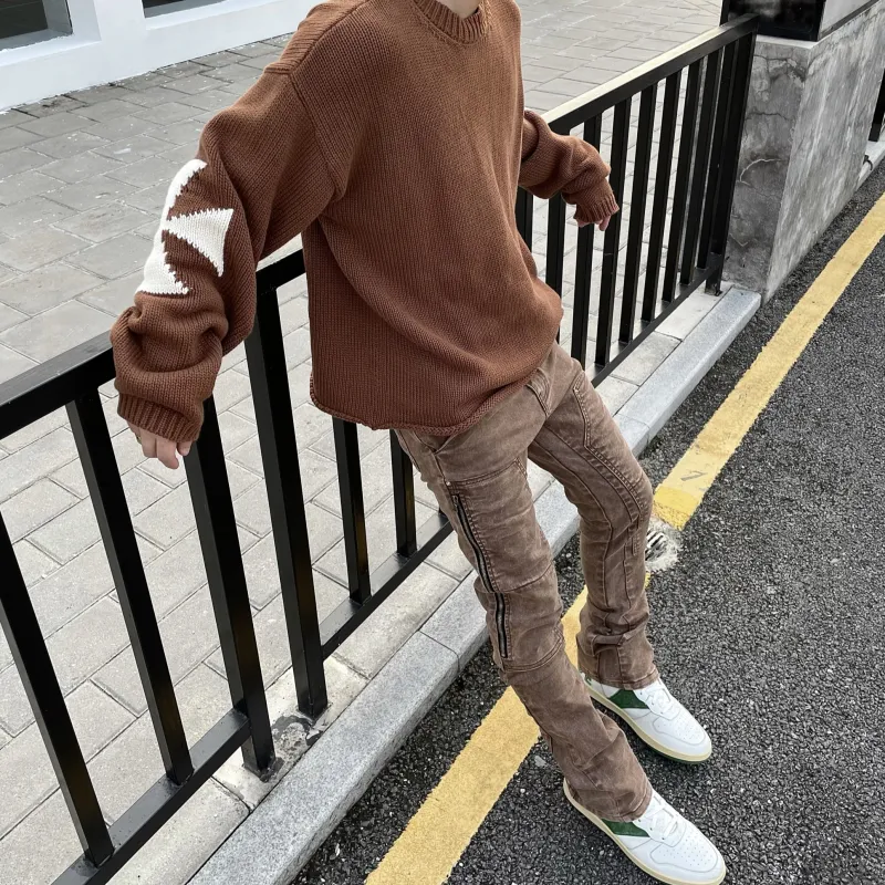 Askyurself Jeans Unisex Brown-4