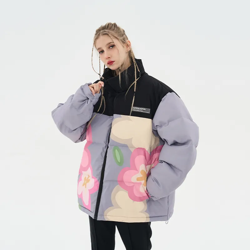 HARSH AND CRUEL Puffer Jacket Unisex Multicolor-17