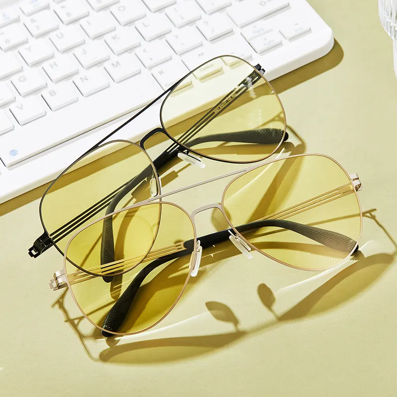 MUYKUY Aviator Sunglasses Men's-6