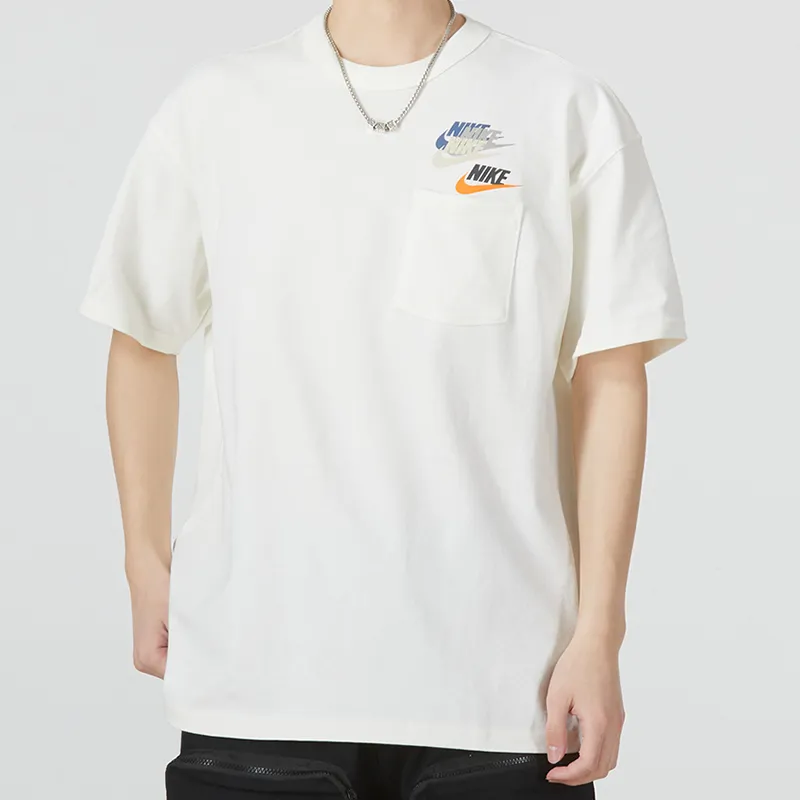Nike T Shirts Men White-2