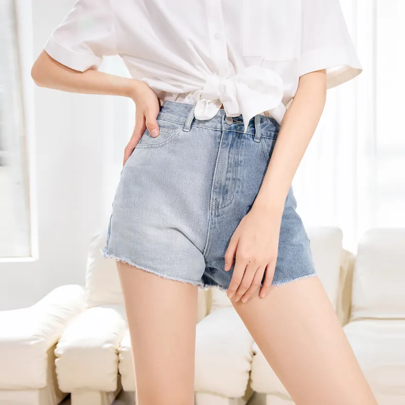 MEETLADY Denim Shorts Women's-9