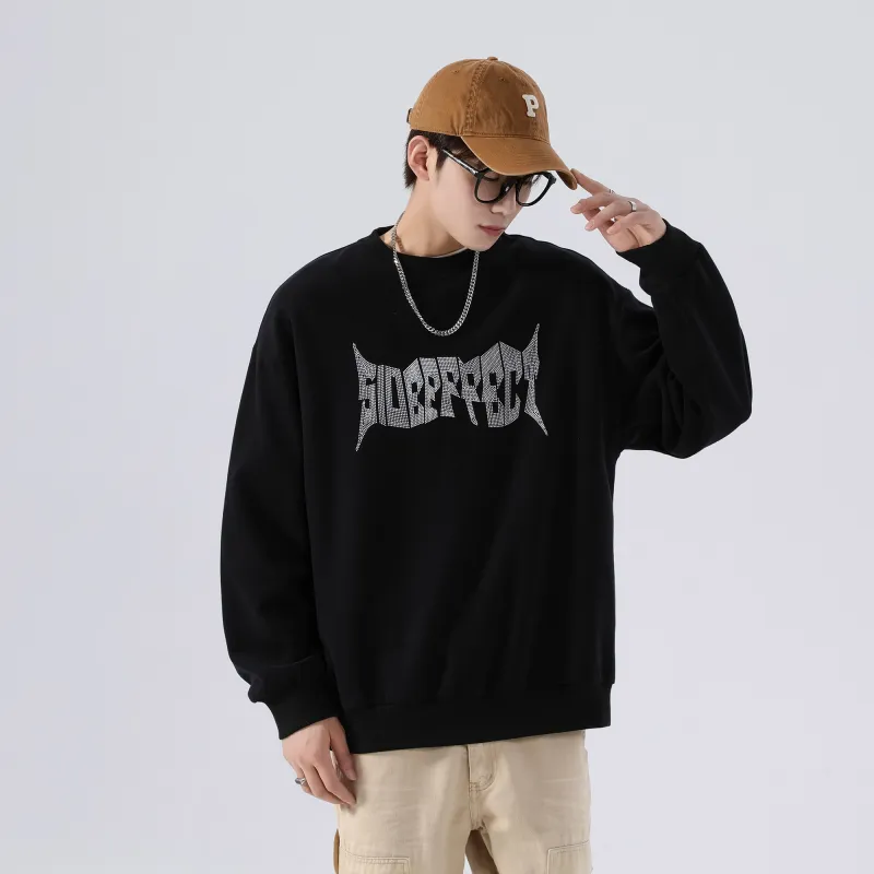 SIDEEFFECT Crew Neck Loose Fit Regular Sweatshirt Unisex-5