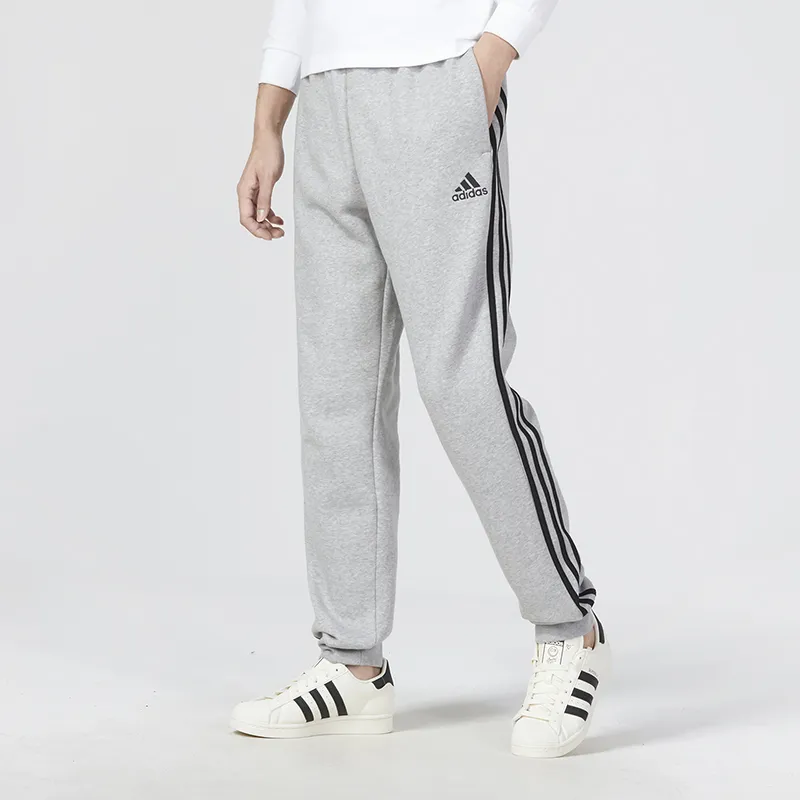 Adidas Knitted Sweatpants Men's Gray-2