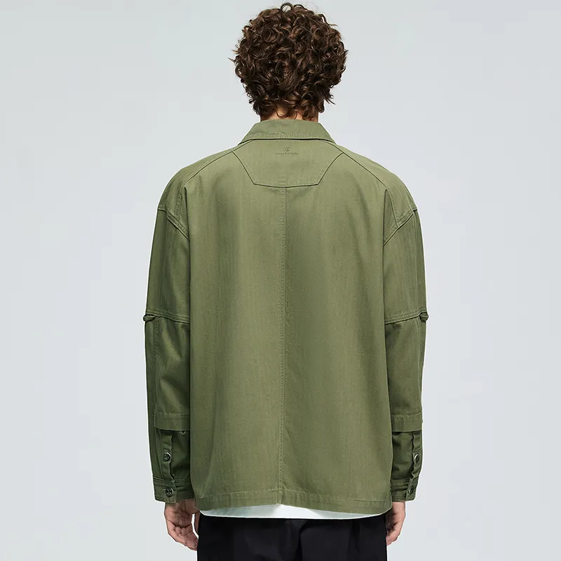 BAGGL Jackets Unisex Olive Green-2