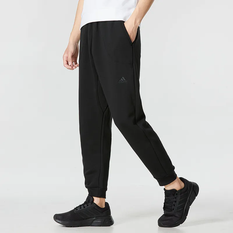 Adidas Knitted Sweatpants Men Black-4