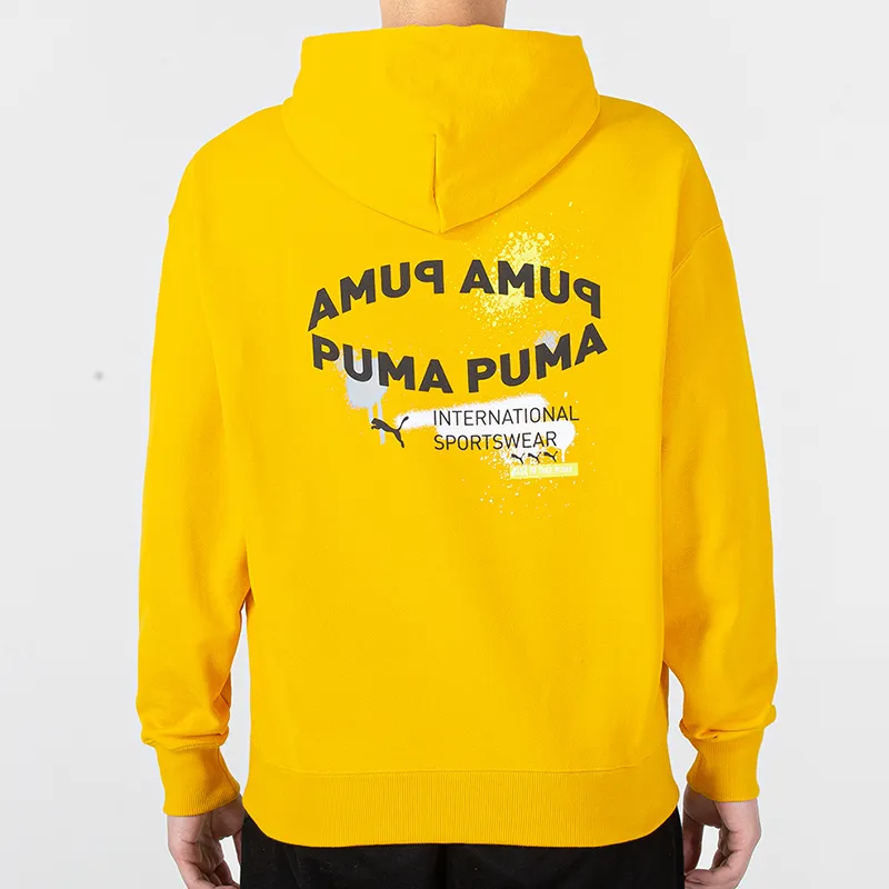 PUMA Sweatshirts Men Yellow-3