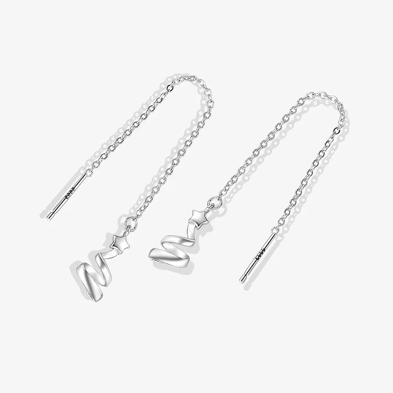 AWD Drop Earrings Women's Silver-2