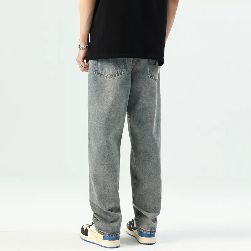 Jaslcs Straight Jeans Unisex Nostalgic Blue-4
