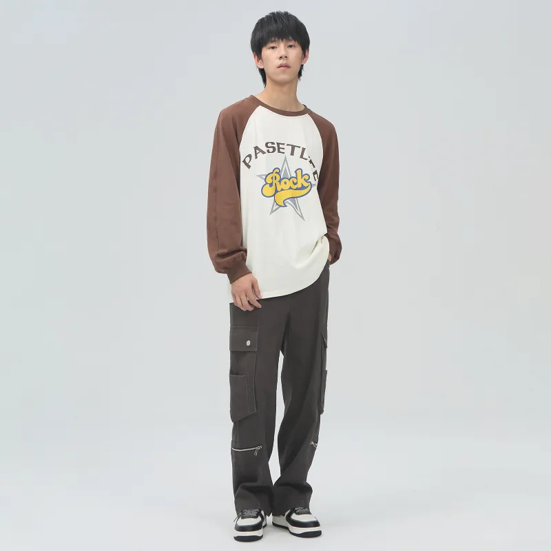 PASET Straight Long Sleeved T Shirt Unisex-11