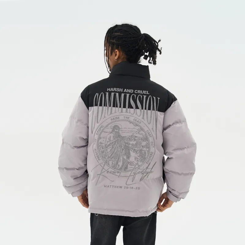 HARSH AND CRUEL Puffer Jackets Unisex-5