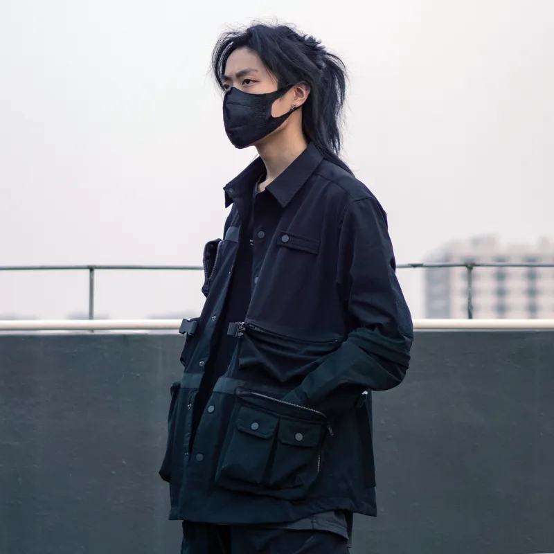 VIP Loose Fit Jacket Unisex Black-5