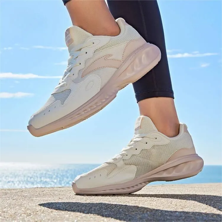 Anta Nebula Cushioning, Slip Resistant, And Abrasion Resistant Low Top Running Shoes Women's White Gray-7