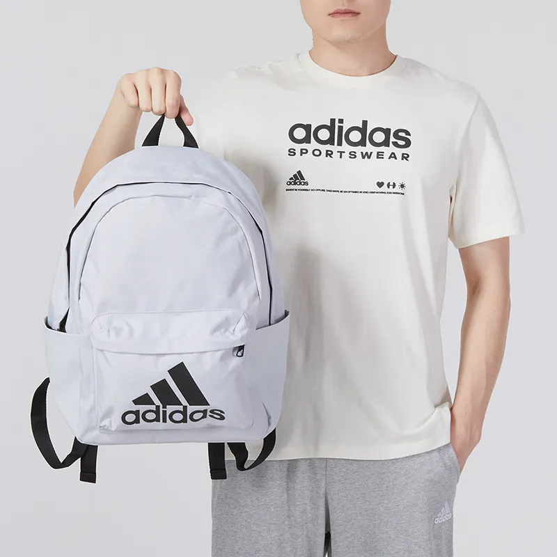 Adidas Polyester Sports Bag Laptop Bag Backpack Regular Unisex Gray-5