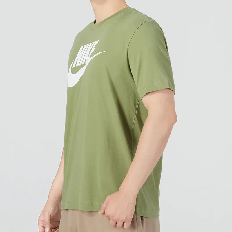 Nike T Shirts Men Olive Green-4