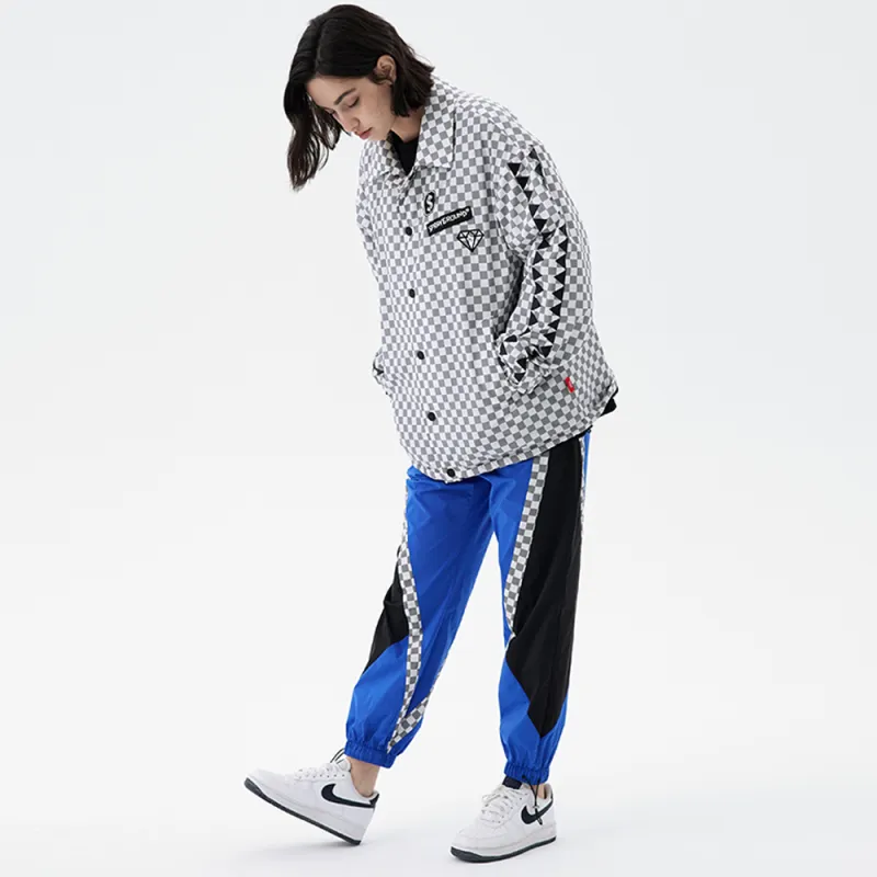 SPRAYGROUND Animal Pattern Letter Checkerboard Lapel Loose Fit Puffer Jacket Unisex-10