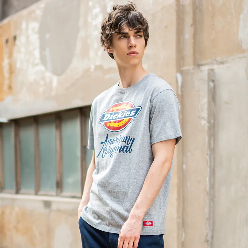 Dickies T Shirt Unisex Light Gray-4
