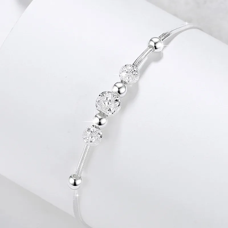 DAISY BEAUTY 999 Fine Silver Pure Silver Bracelets Women's-5