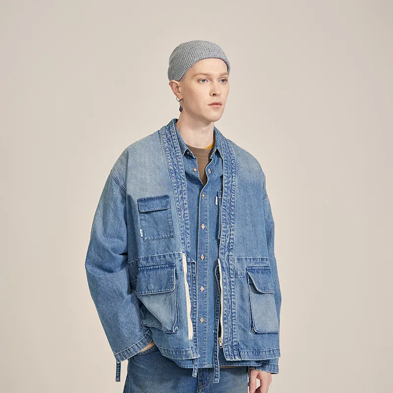 Prth Promethean Denim Jackets Unisex Light Blue-10