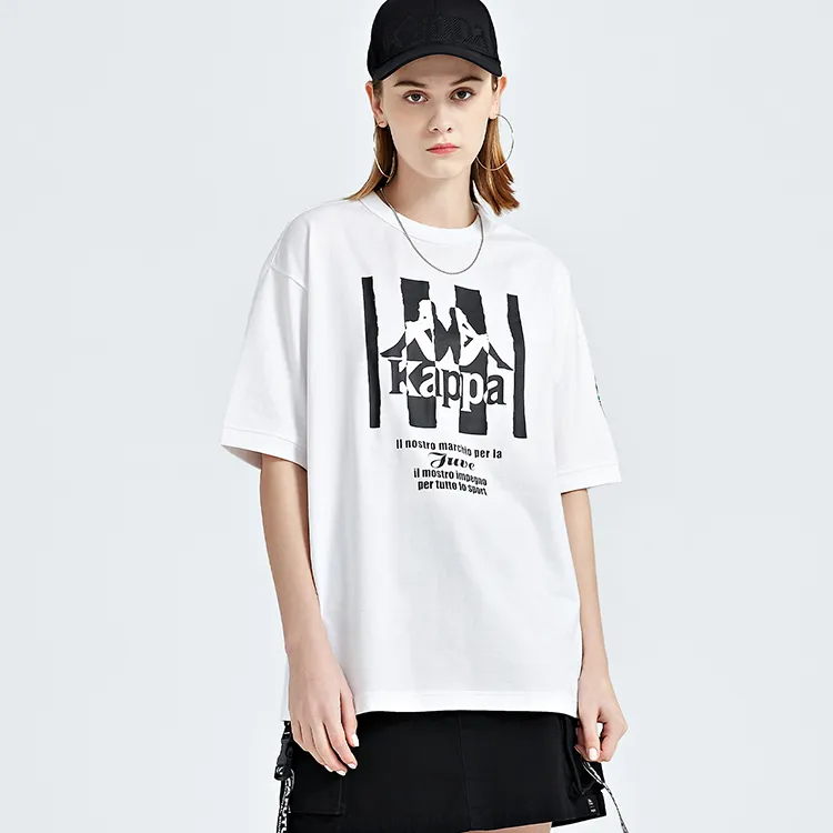 Kappa Drop Shoulder Sleeve T-Shirt Unisex Bleach-2