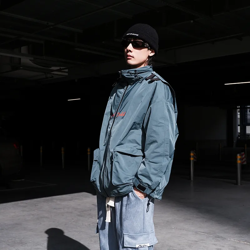 Clubxxhh Loose Fit Jacket Unisex Green-6