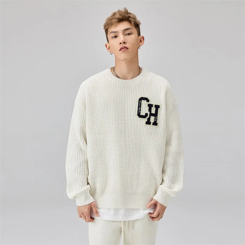 CHINISM Classic Badge Sweaters Unisex-2