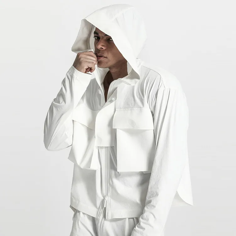 NORVINCY Western Outdoor Cycling Badge Mecha Jacket Unisex-7