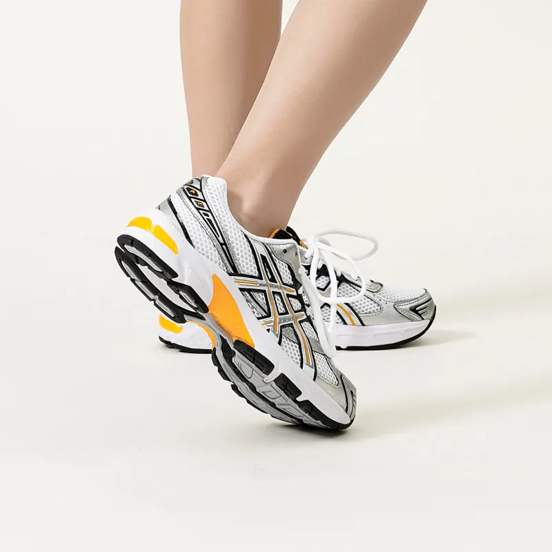 Asics Gel 1130 White Pure Silver Yellow Women's-7